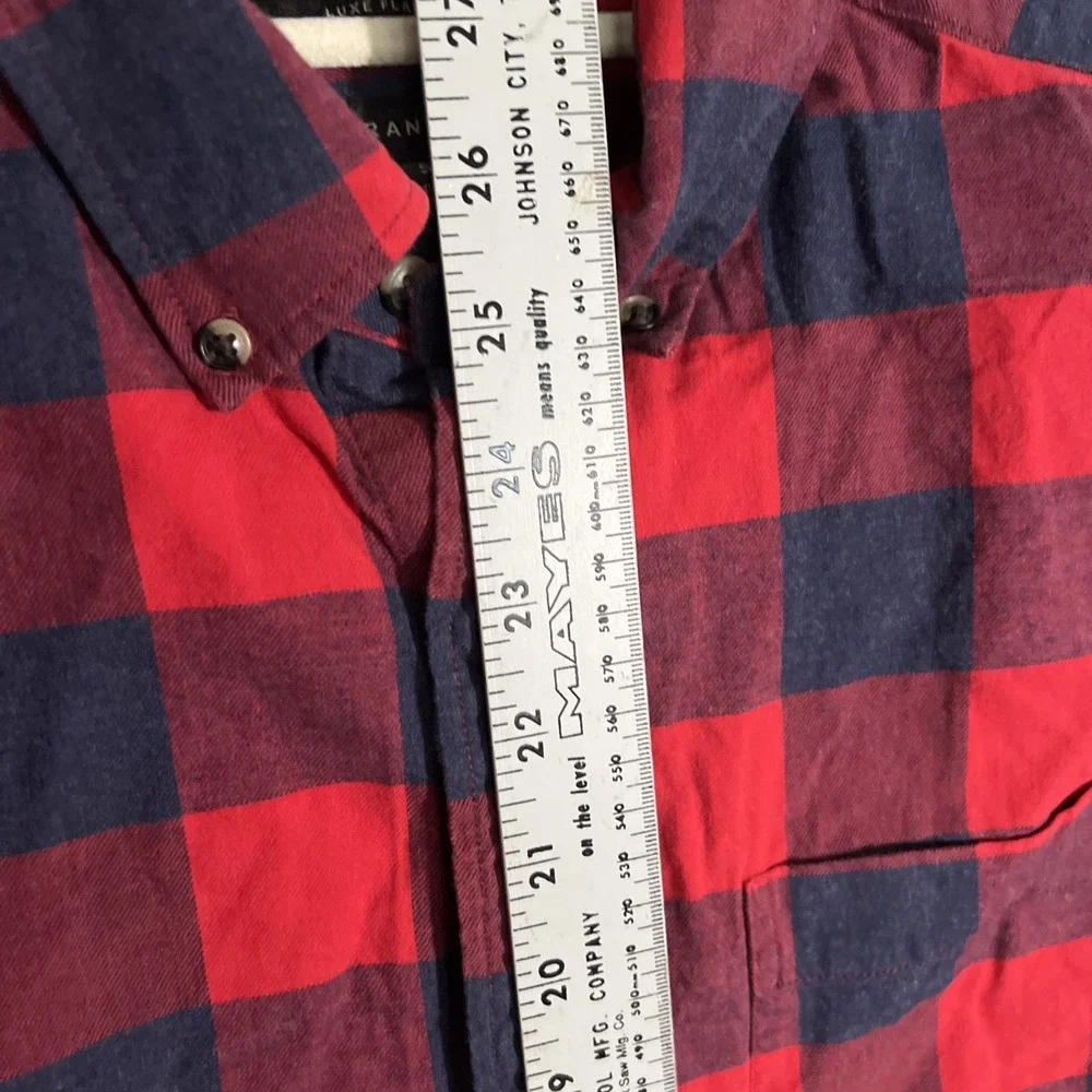 Banana republic grant fit checkerboard red men's small
